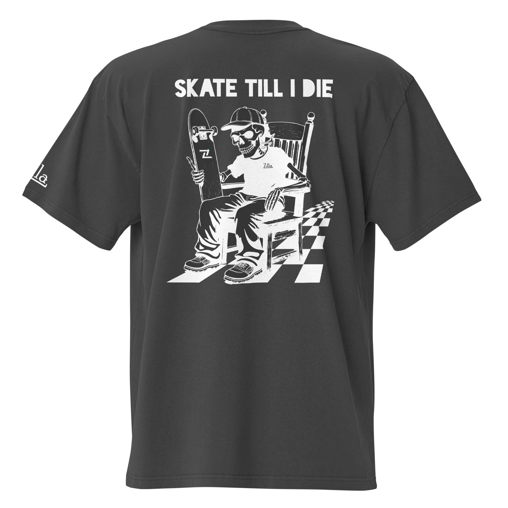 Zilla Till I Die Oversized T-Shirt (Negative) - Zilla