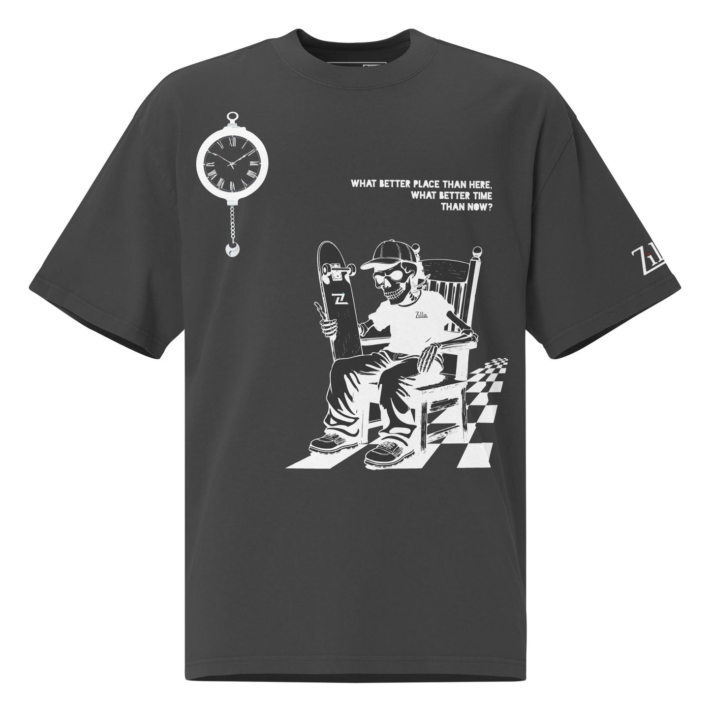 Zilla Till I Die Oversized T-Shirt (Negative) - Zilla