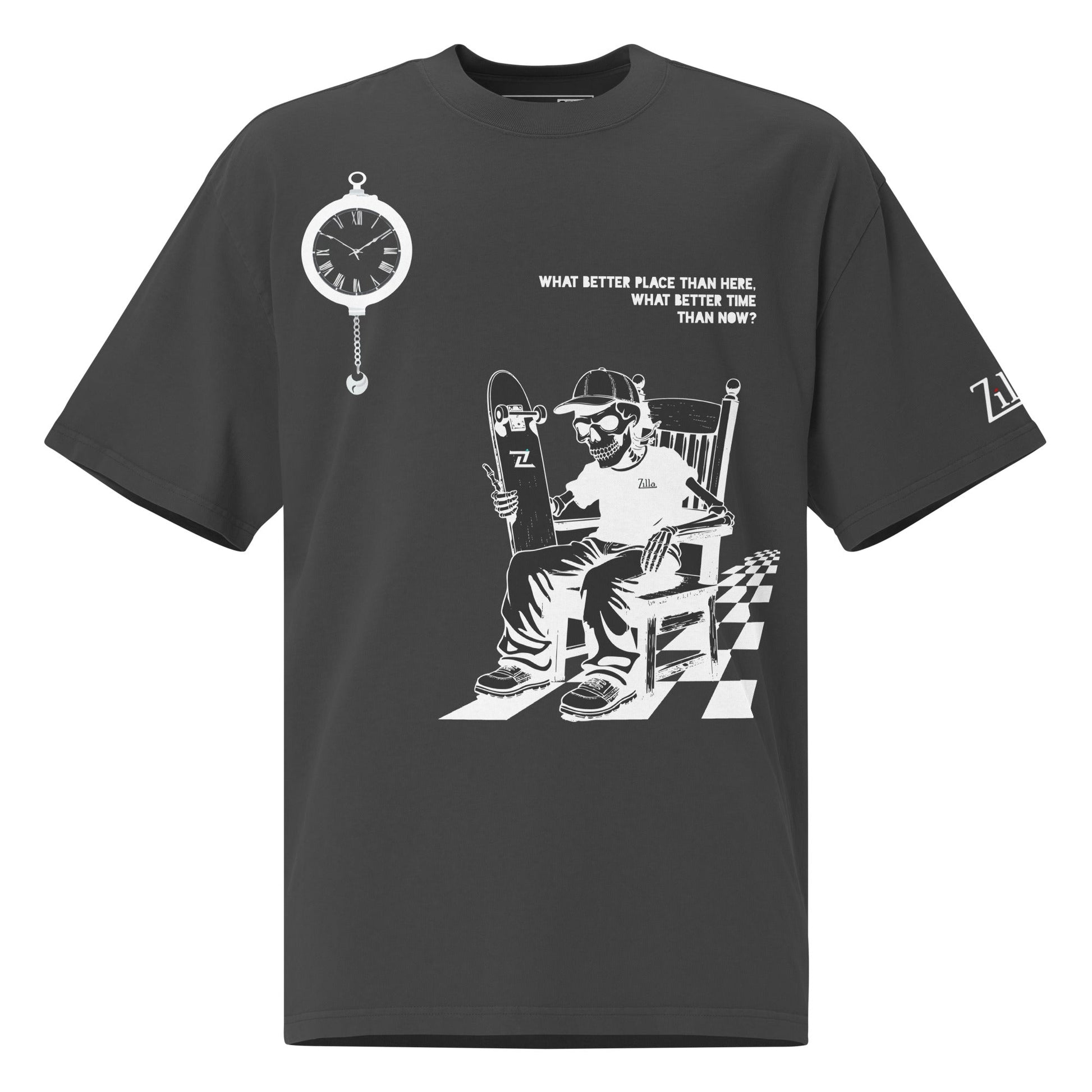 Zilla Till I Die Oversized T-Shirt (Negative) - Zilla
