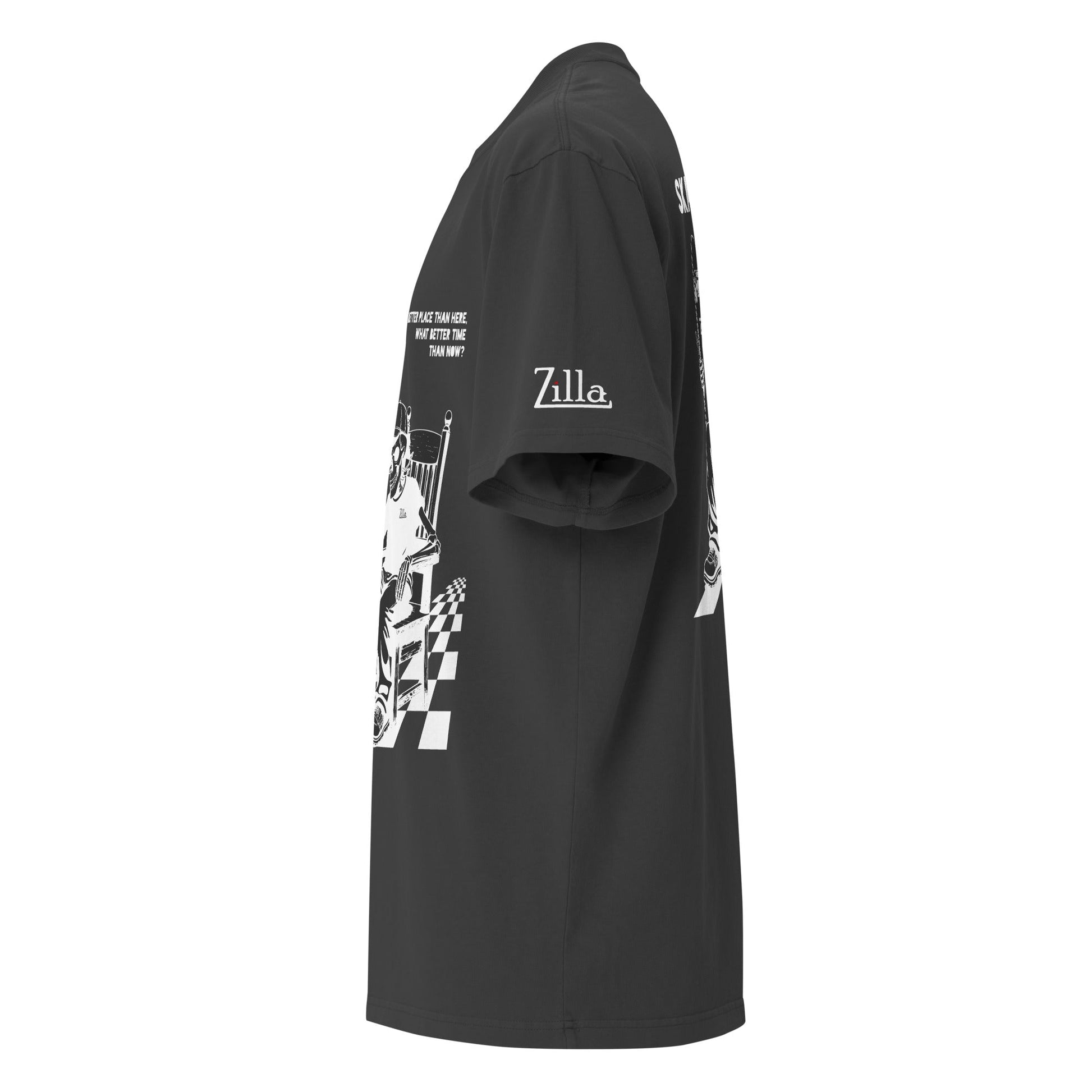 Zilla Till I Die Oversized T-Shirt (Negative) - Zilla