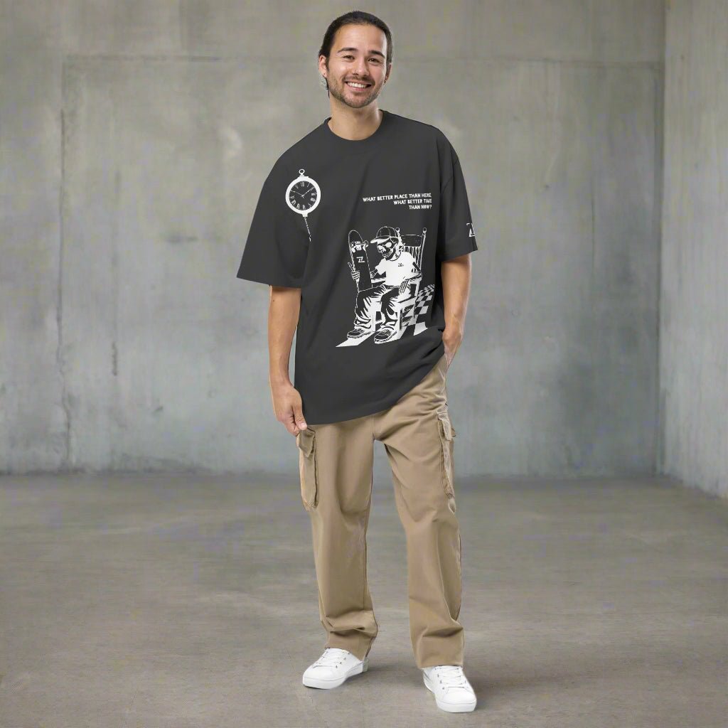 Zilla Till I Die Oversized T-Shirt (Negative) - Zilla