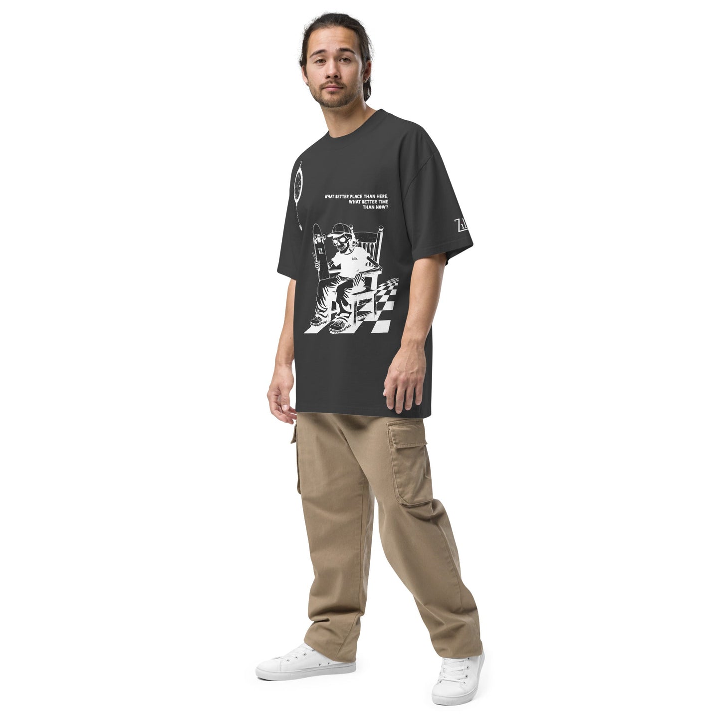 Zilla Till I Die Oversized T-Shirt (Negative) - Zilla