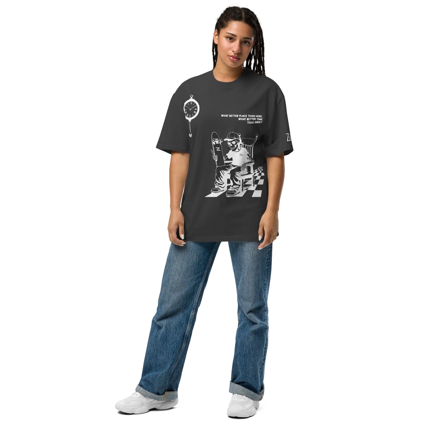 Zilla Till I Die Oversized T-Shirt (Negative) - Zilla