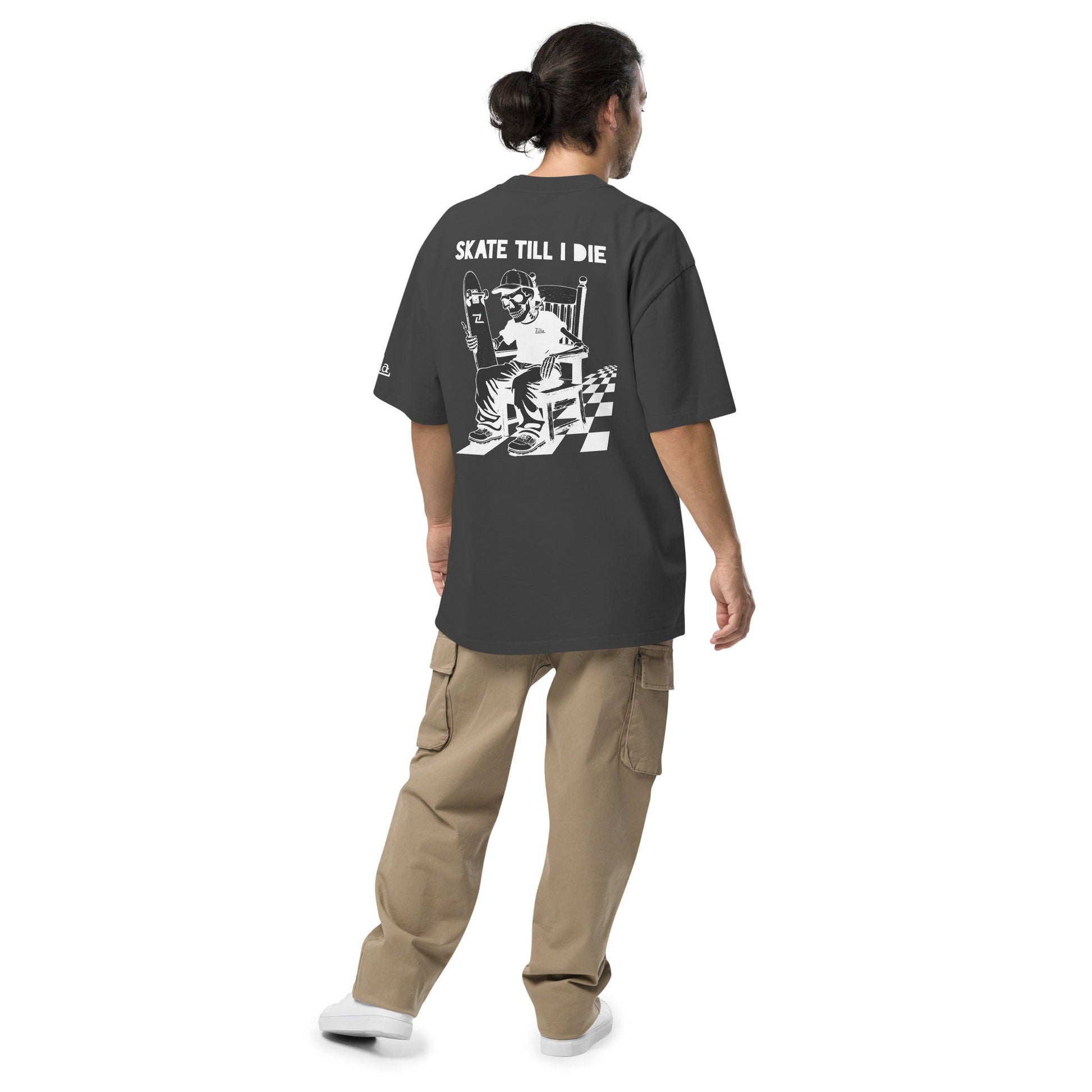 Zilla Till I Die Oversized T-Shirt (Negative) - Zilla
